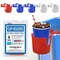 Spill-Resistant Pool Drink Holders - 6 Pack- Red, White, and Blue